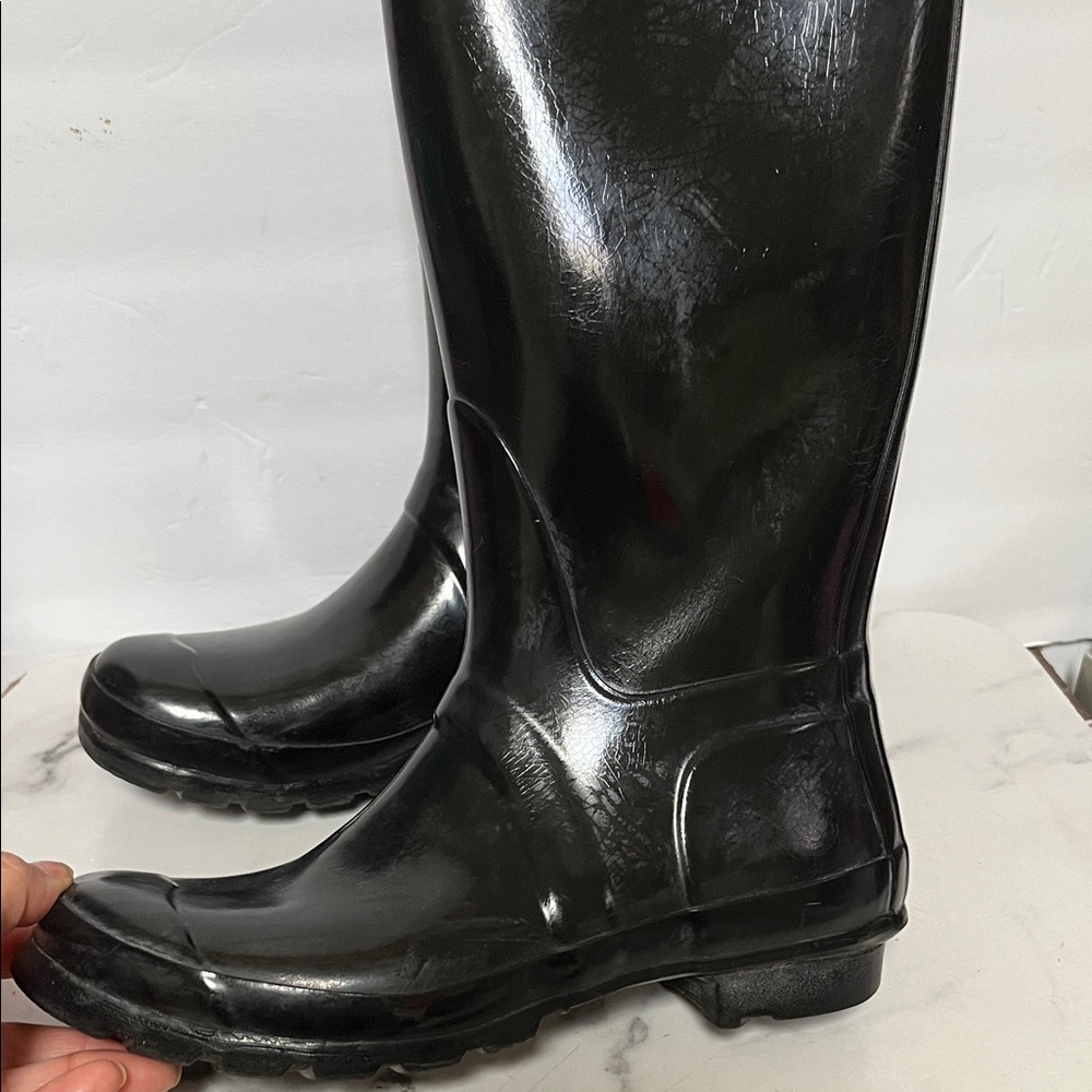 Hunter Black Women's Winter & Rain Boots - Picture 8 of 13